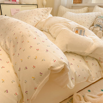 Playful Cartoon Print Duvet Cover Set Homeandso