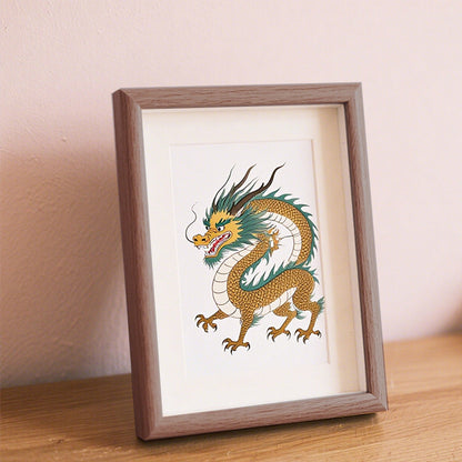 Dragon Illustration Framed Artwork