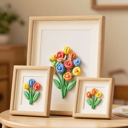 Floral Relief Art Frame