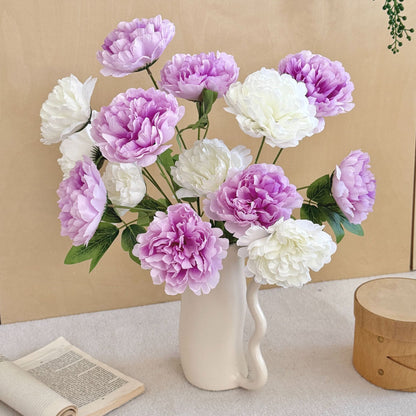 Lifelike Artificial Peony Flower Stem