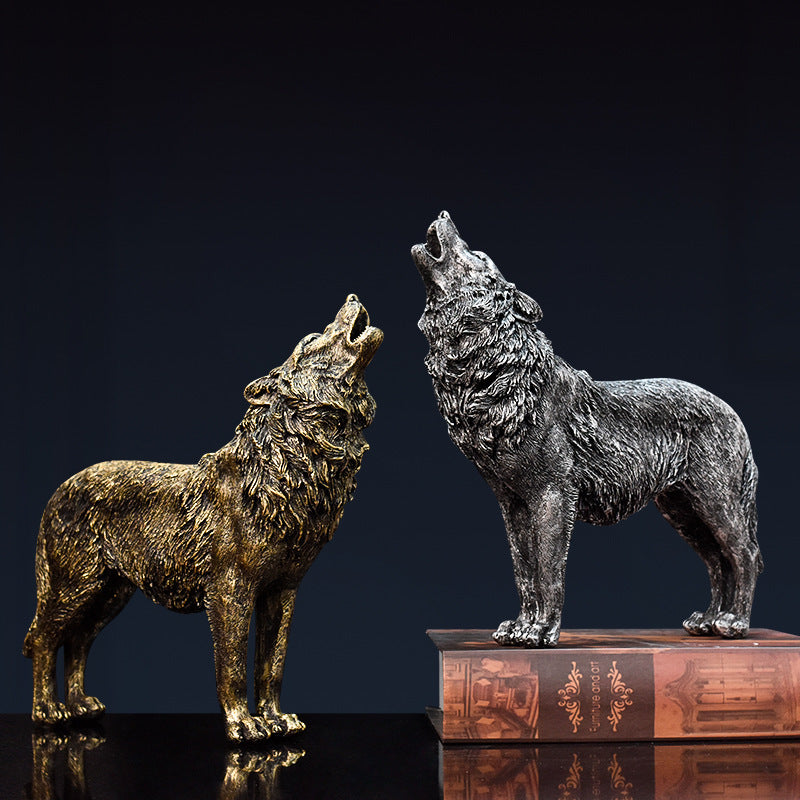 Decorative Wolf Sculpture Homeandso