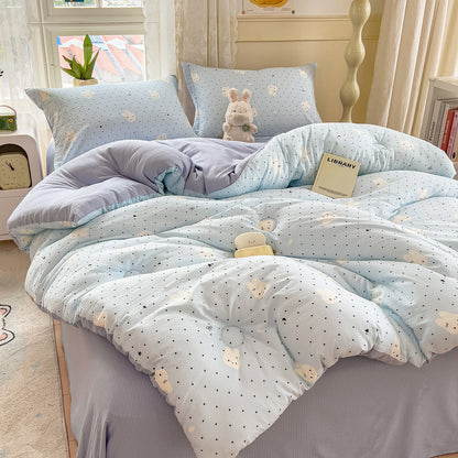 Heart Patterned Quilt Set Homeandso