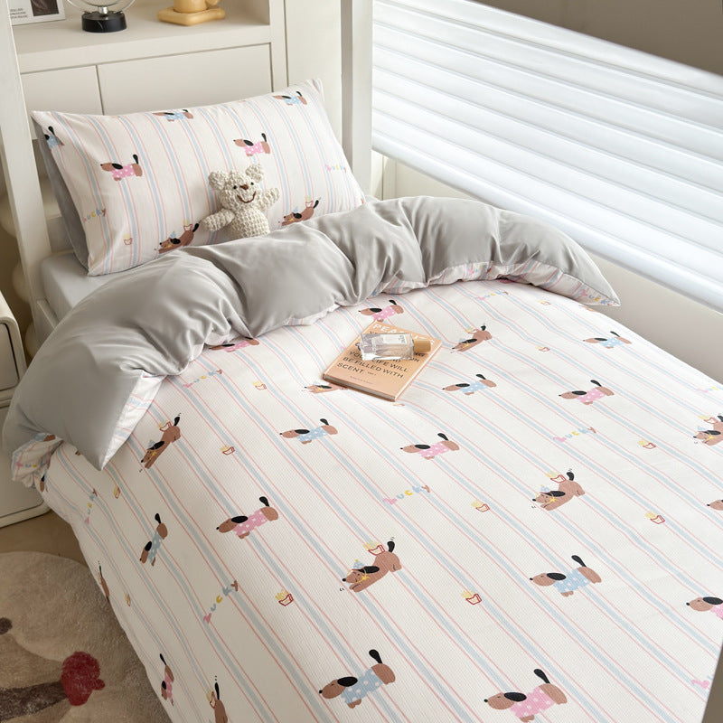 Playful Bow-Patterned Bedding Set Homeandso