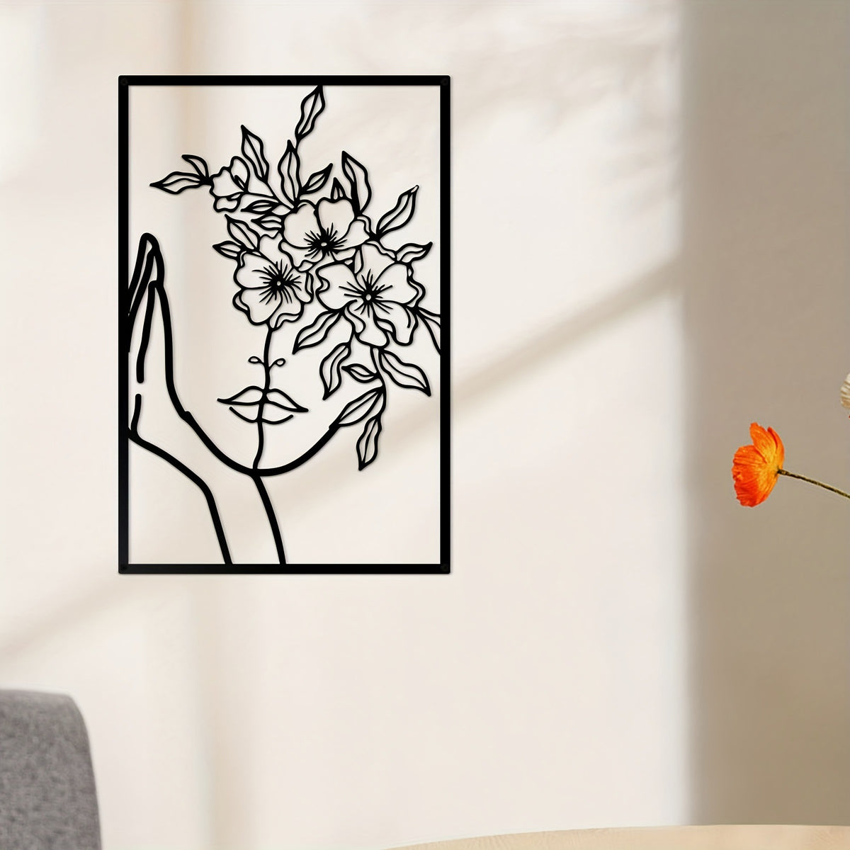 Floral Silhouette Wall Art Set Homeandso