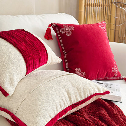 Decorative Geometric Patterned Throw Pillow