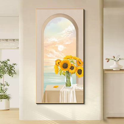Framed Floral Landscape Artwork Homeandso