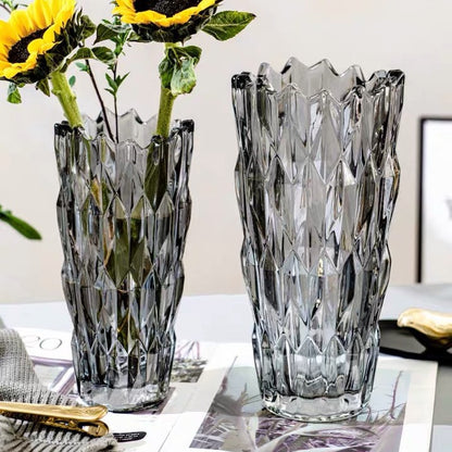 Geometrischer Schnitt Kristallvase