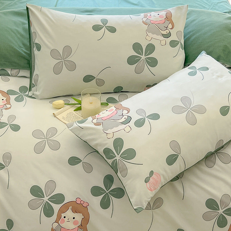Stylish Plaid Bedding Set
