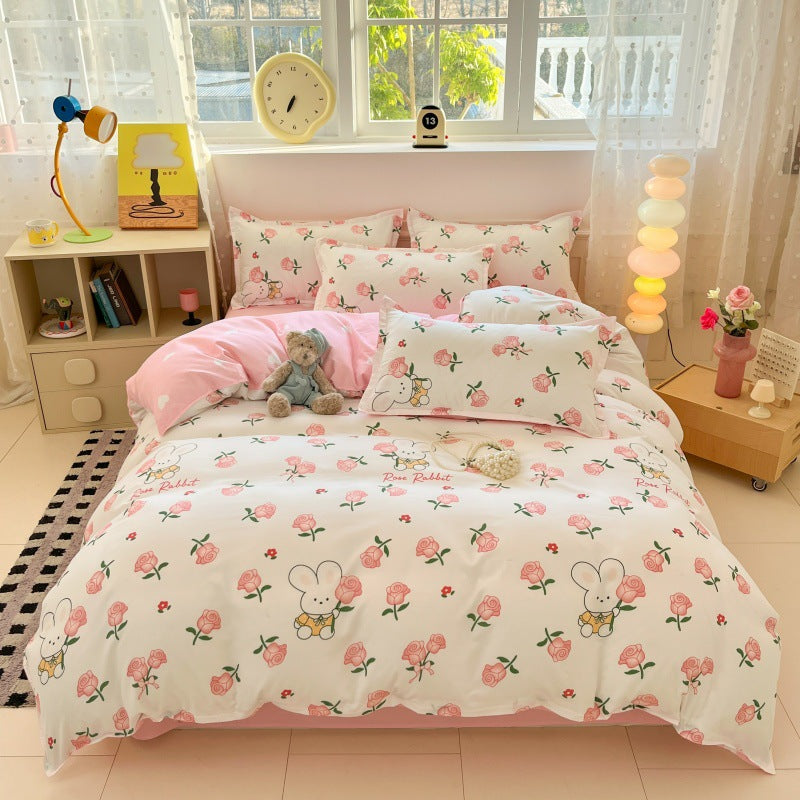 Playful Cartoon Bear Bedding Set Homeandso