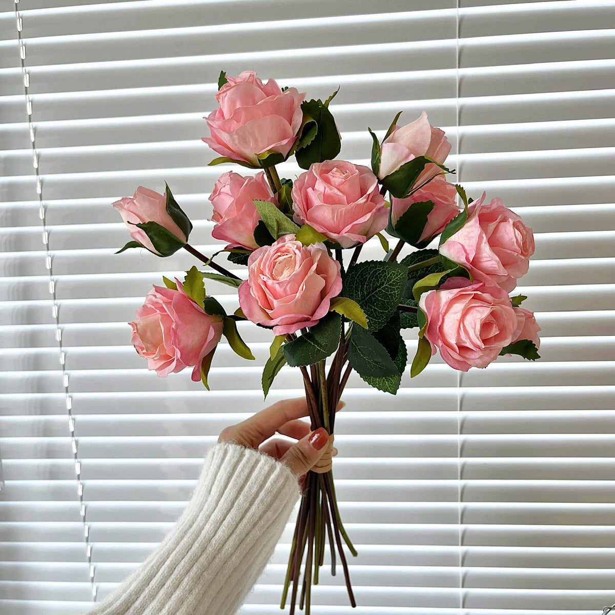 Lifelike Artificial Rose Bouquet