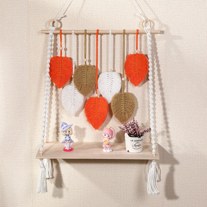 Leaf Motif Macrame Wall Hanging Homeandso