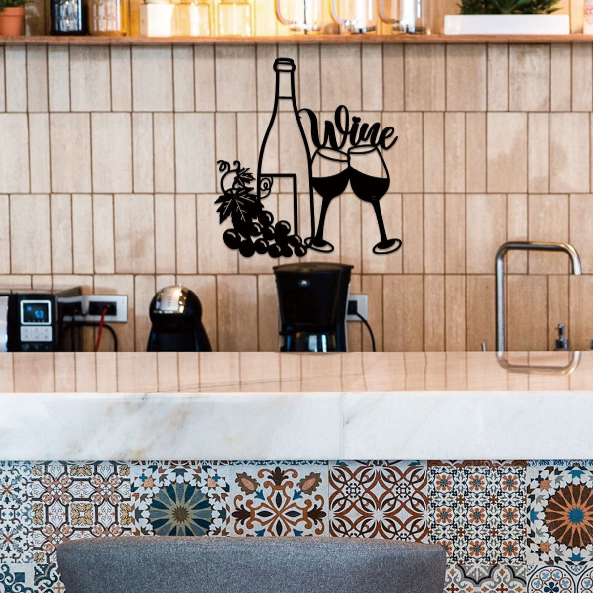 Wine-Themed Decorative Wall Art Homeandso