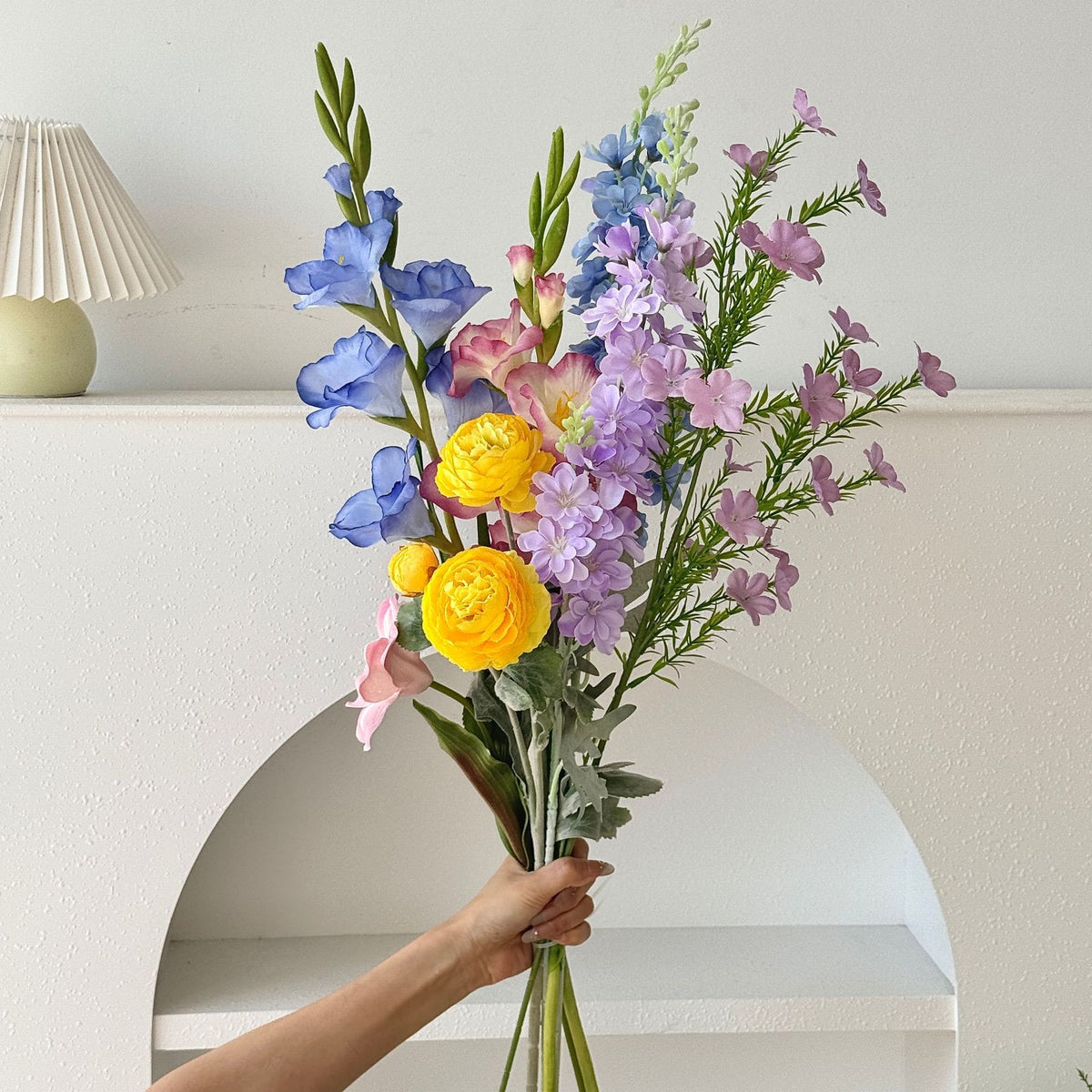 Lush Artificial Floral Bouquet