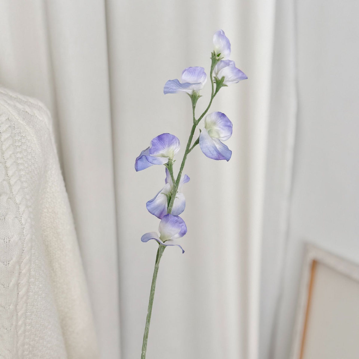 Elegant Faux Sweet Pea Stem