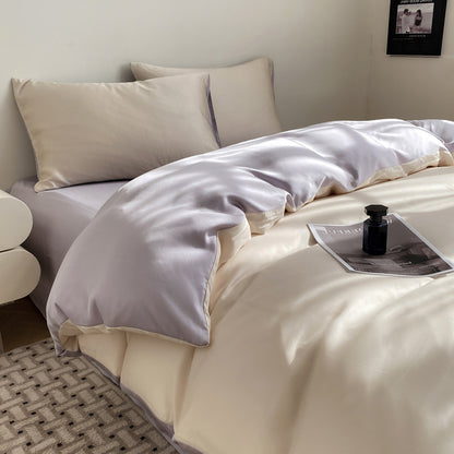 Luxurious Silk Duvet Cover Set Homeandso