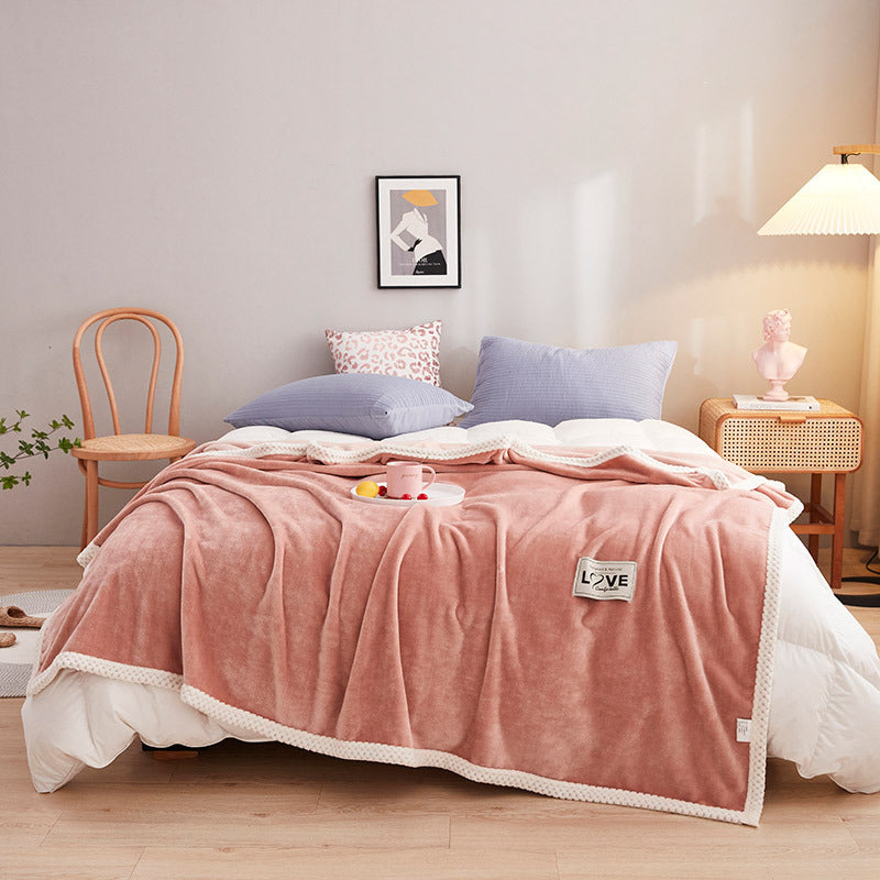 Oversized Velvet Throw Blanket