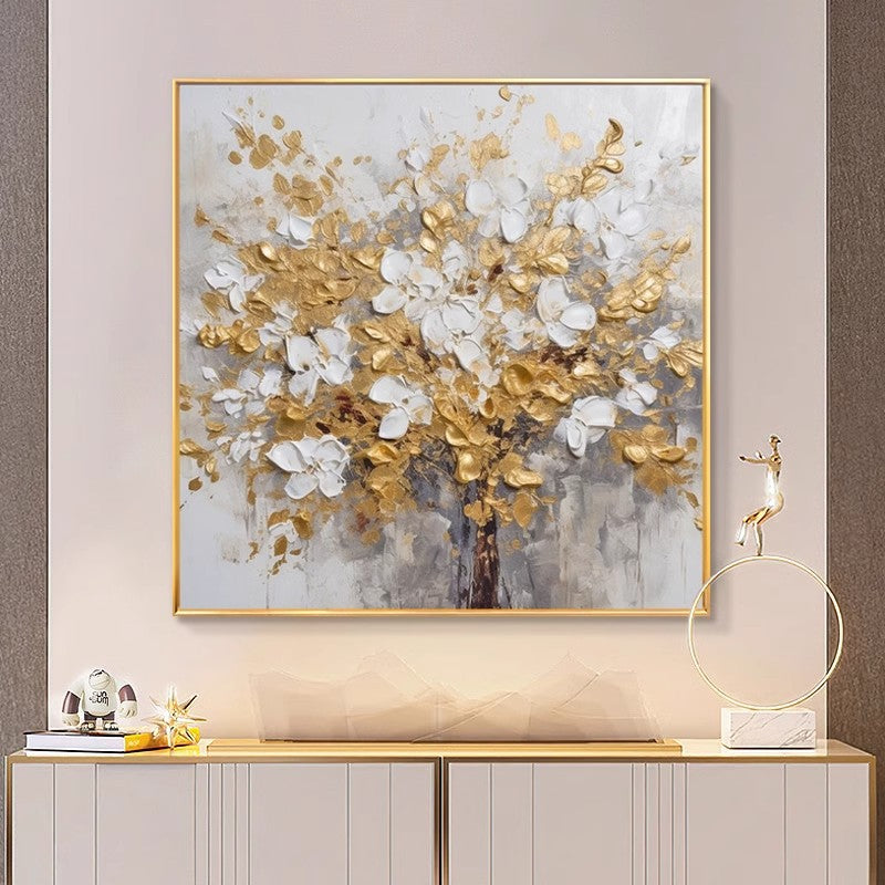 Elegant Floral Relief Canvas Artwork Homeandso