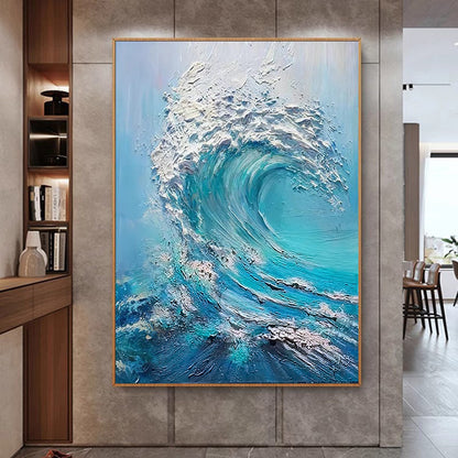 Abstract Wave Canvas Artwork Homeandso