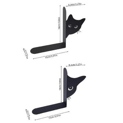 Cat-Themed Bookend Set Homeandso