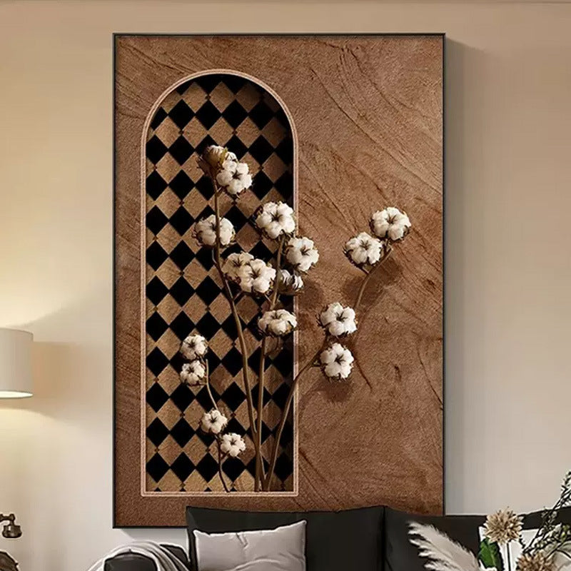 Abstract Floral Wall Art Piece Homeandso