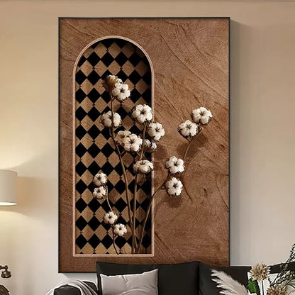 Abstract Floral Wall Art Piece Homeandso
