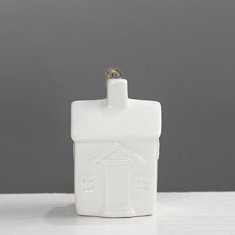 Home Decor Ceramic House Figurine Homeandso