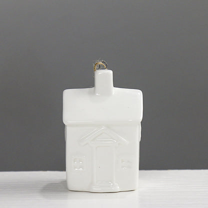Home Decor Ceramic House Figurine Homeandso