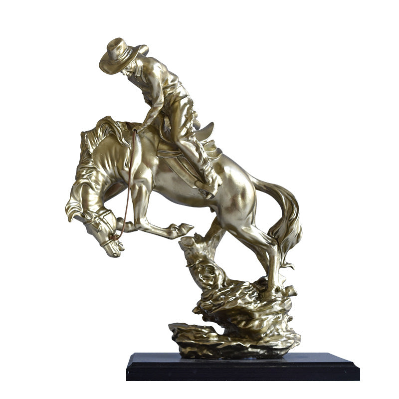 Decorative Horse Riding Sculpture Homeandso