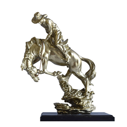 Decorative Horse Riding Sculpture Homeandso