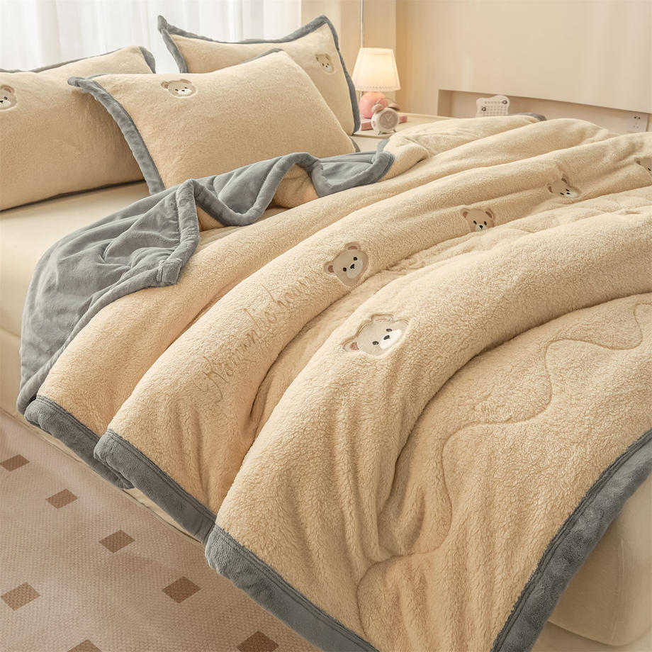 Plush Cartoon-Themed Quilted Comforter Homeandso