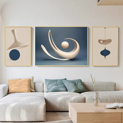 Abstract Geometric Wall Art Set Homeandso