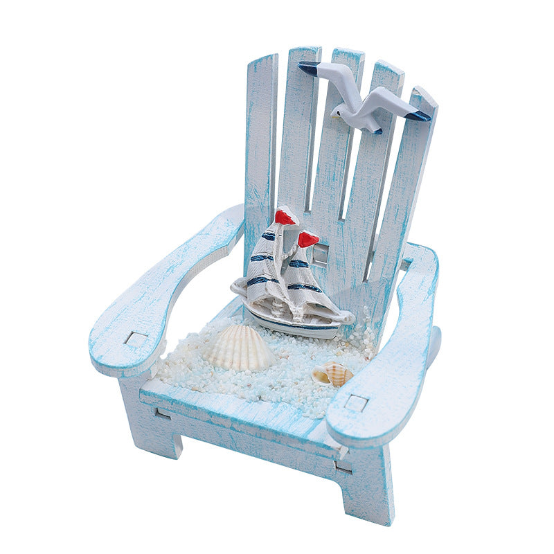 Nautical-Inspired Miniature Adirondack Chair Homeandso