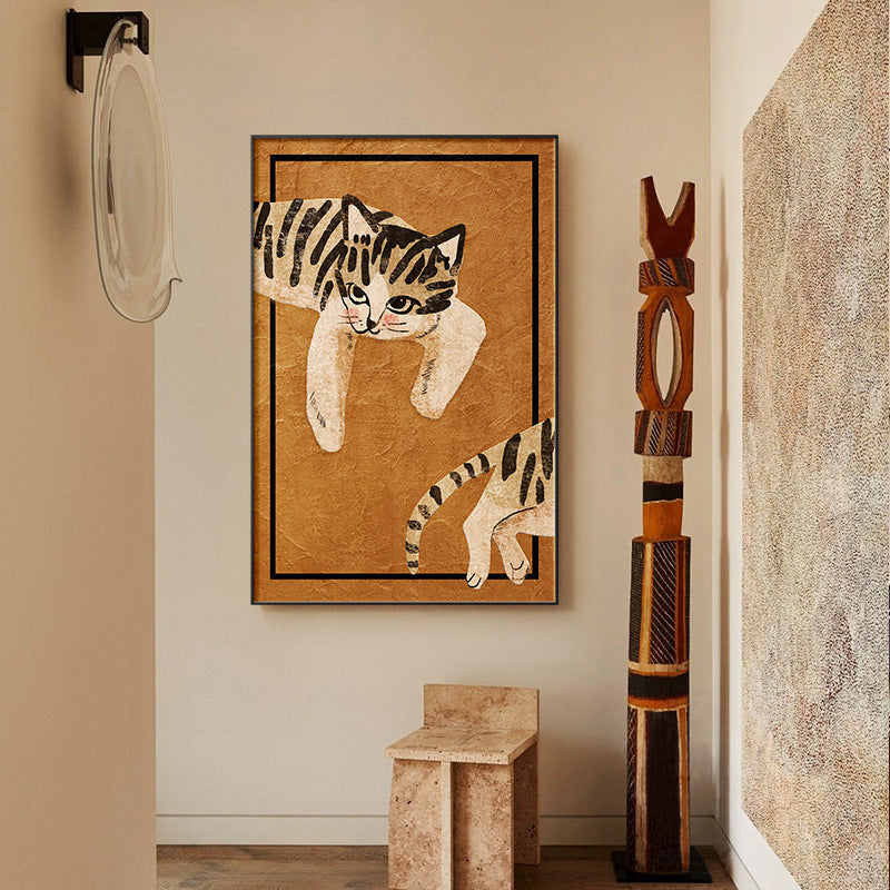 Cat-Themed Framed Wall Art Homeandso
