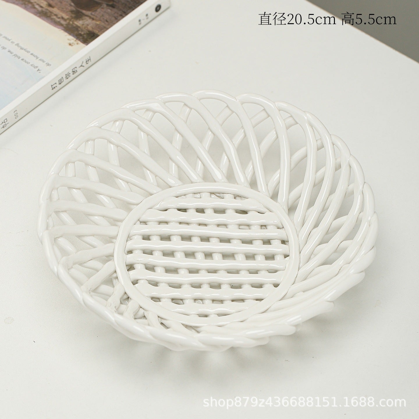 Woven Ceramic Decorative Bowl Homeandso