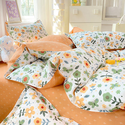 Heart Print Duvet Cover Set Homeandso