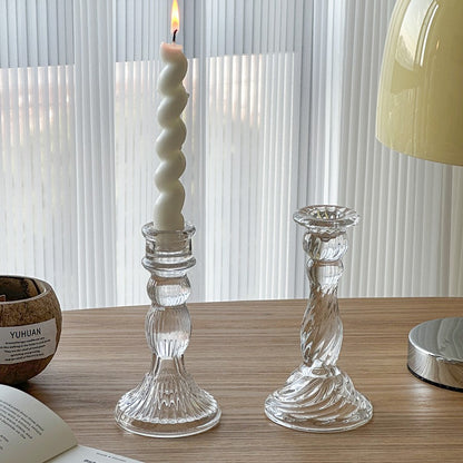 Luxurious Cut Glass Candle Holder