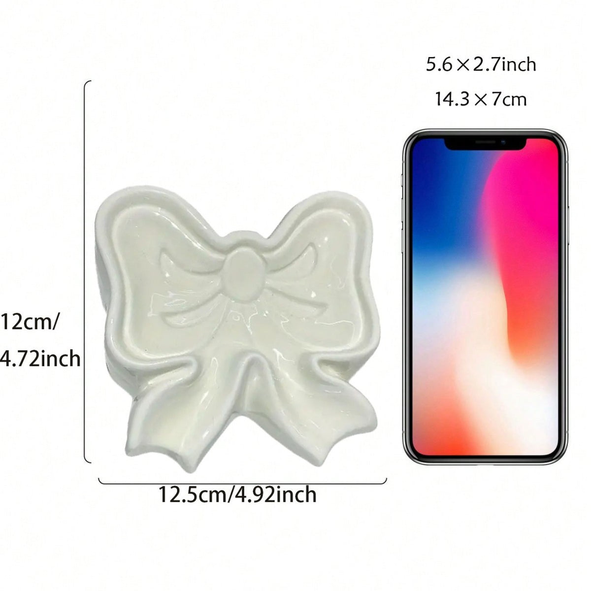 Bow-Shaped Decorative Catchall Dish Homeandso