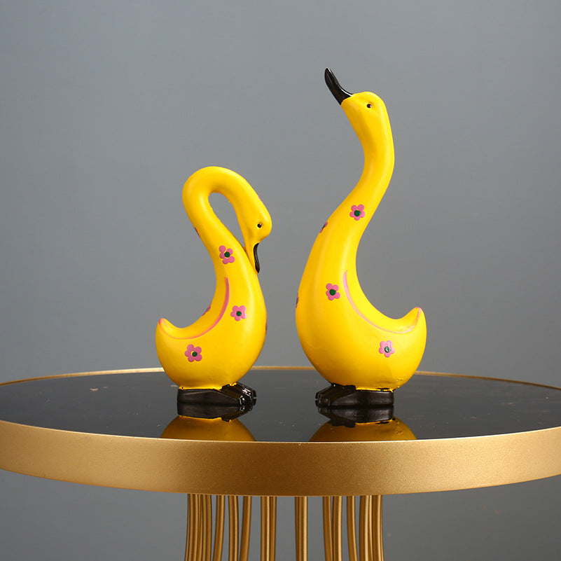 Decorative Swan Figurines Homeandso