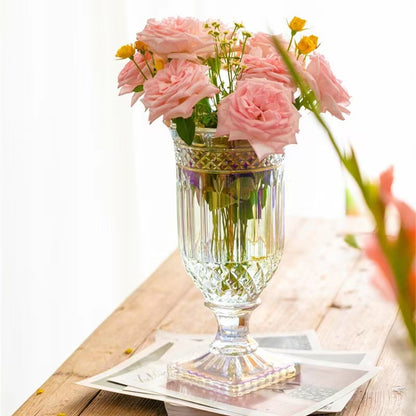 Eleganter Texturiertes Glas Goblet