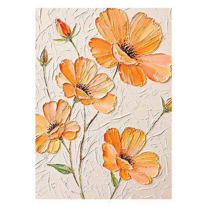 Textured Floral Relief Canvas Wall Art Homeandso