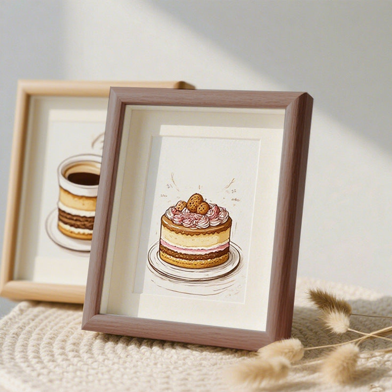 Decorative Cake Illustration Frame