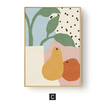 Floral Abstract Canvas Art Print Homeandso