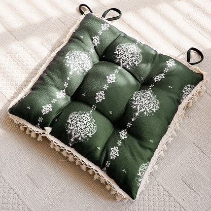 Decorative Tasseled Floor Cushion