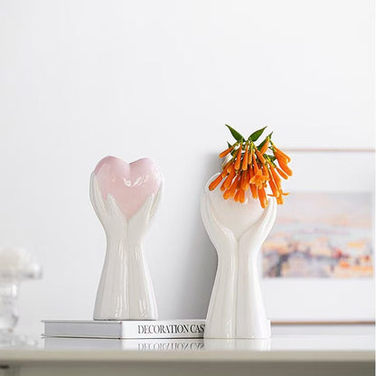Heart-Shaped Hand Sculpture Homeandso