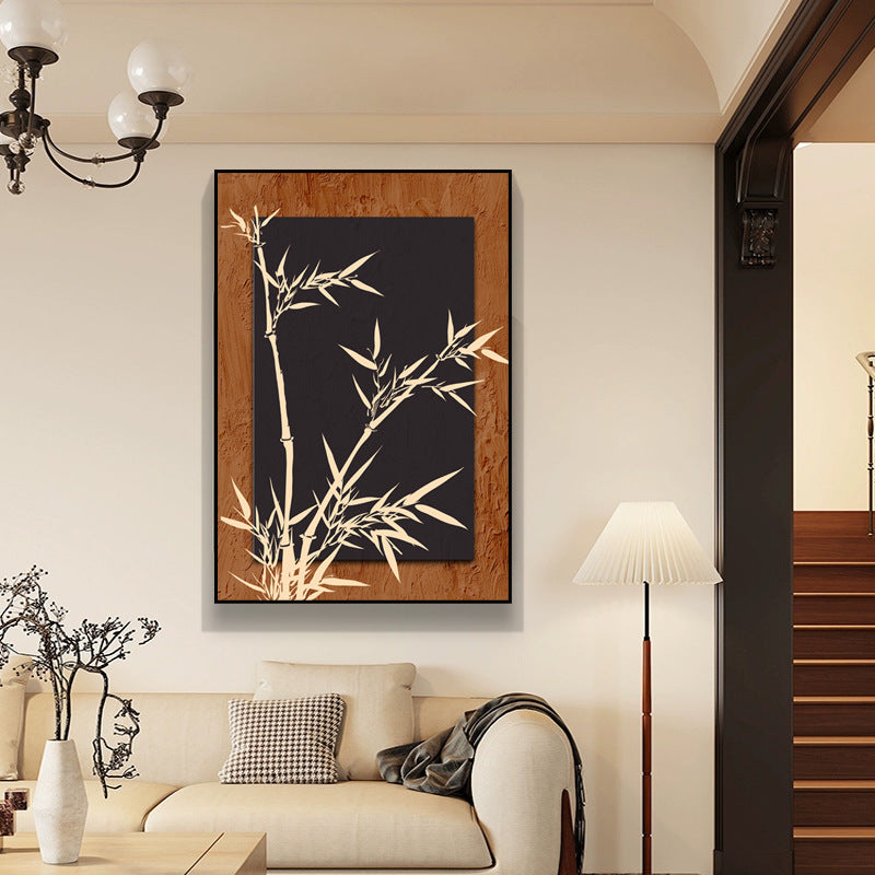Bamboo Inspired Decorative Canvas Art Homeandso