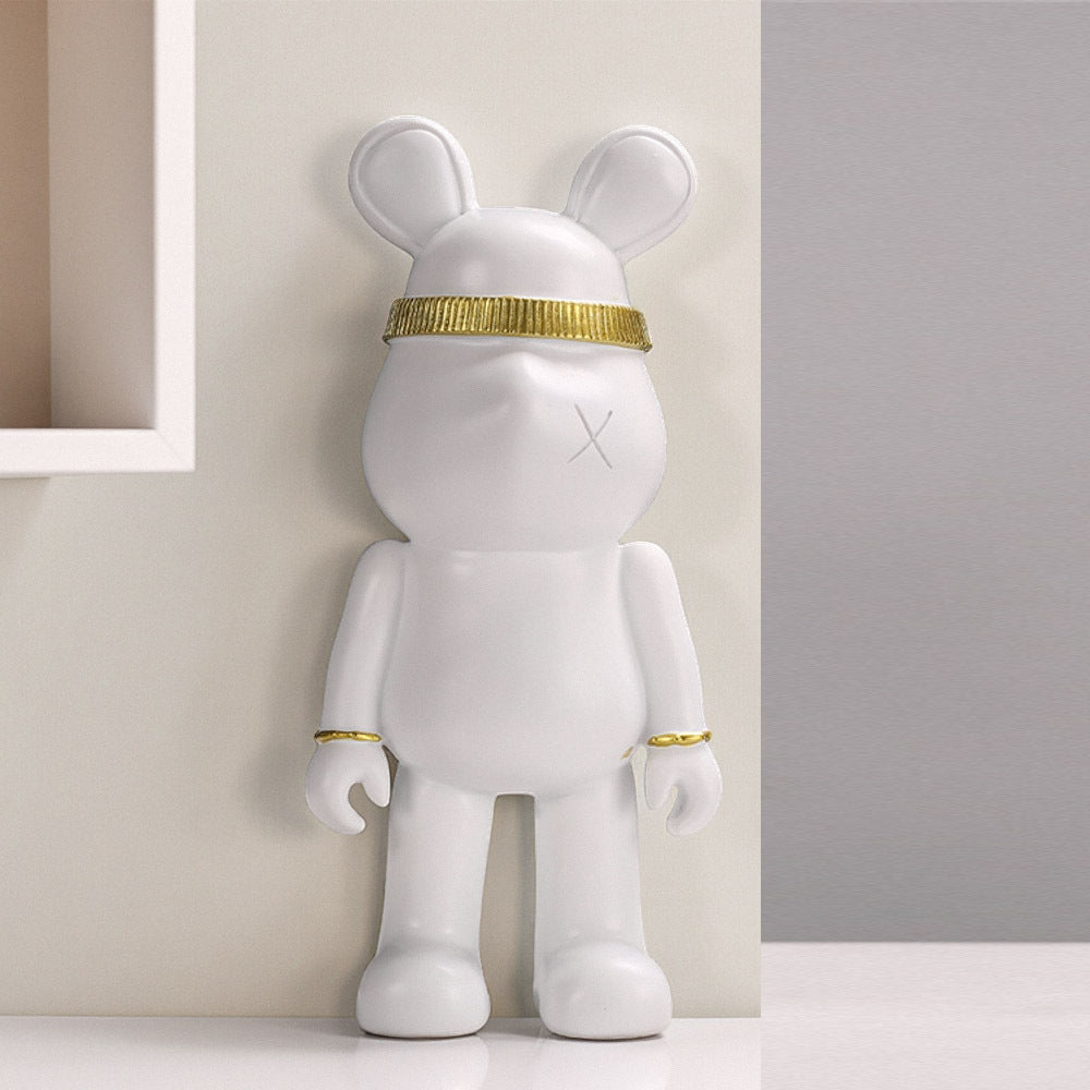 Stylish Bear Figurine Homeandso