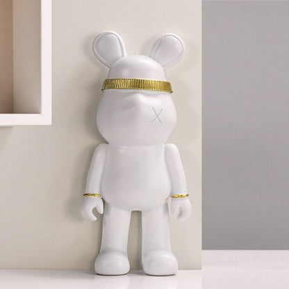 Stylish Bear Figurine Homeandso