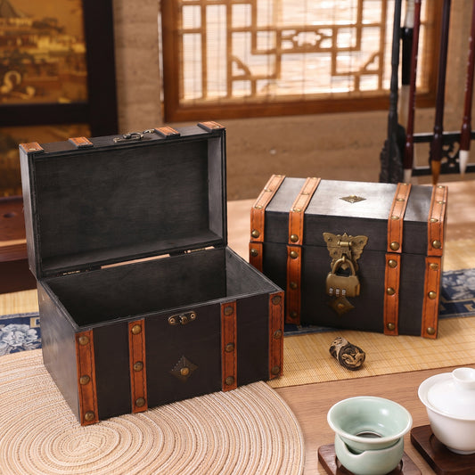 Vintage-Inspired Decorative Treasure Chest Homeandso 1788262920