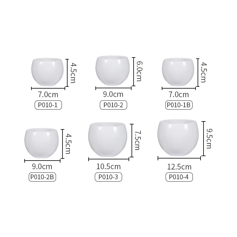 Glossy Ceramic Planter Set Homeandso
