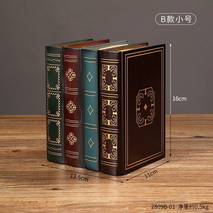 Decorative Antique-Inspired Book Set Homeandso